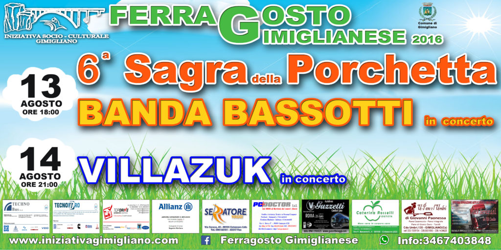 Presentato il programma del Ferragosto 2016
