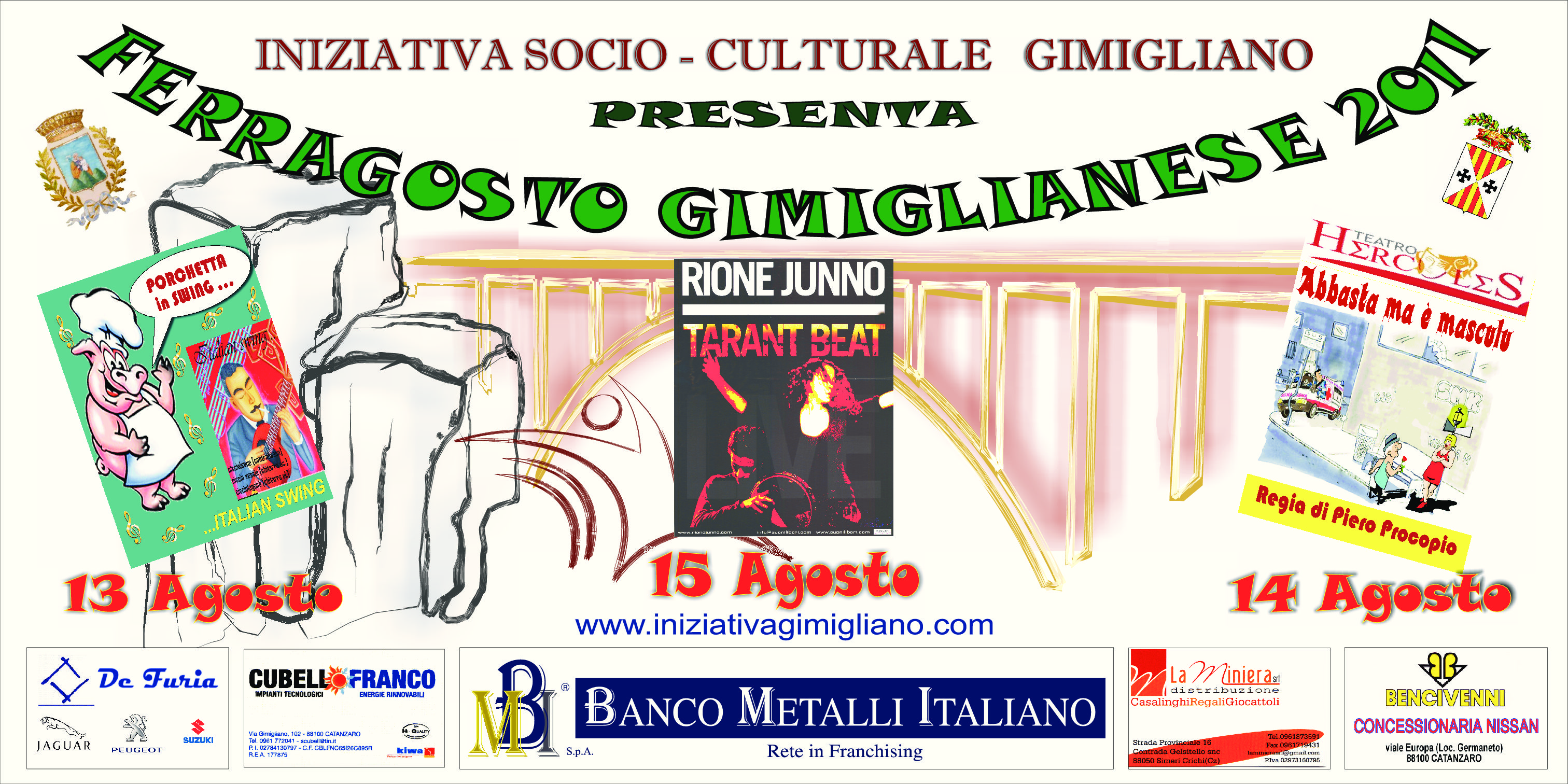 Ecco il Programa del FERRAGOSTO GIMIGLIANESE 2011