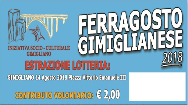 Regolamento Sostieni il Ferragosto Gimiglianese 2018