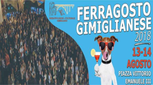 Locandina 6×3 Ferragosto Gimiglianese 2018
